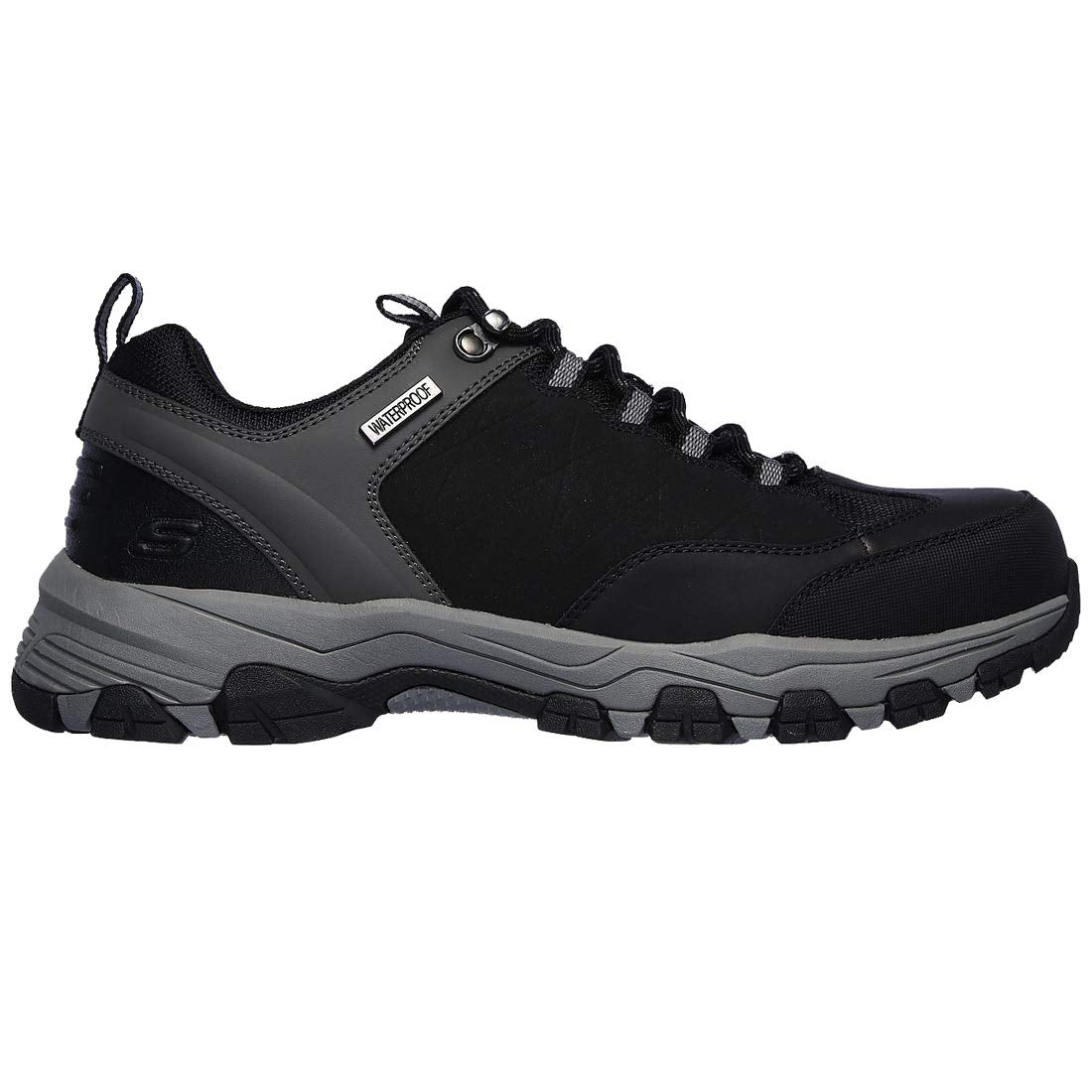 Skechers Men's Selmen-enago Trail Oxford Hiking Shoe, Black, 13