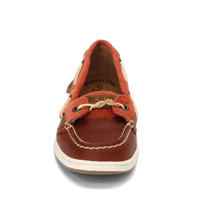 Sperry Women's Angelfish Varsity Boat Shoe 7 Dark Brown/Rust Corduroy