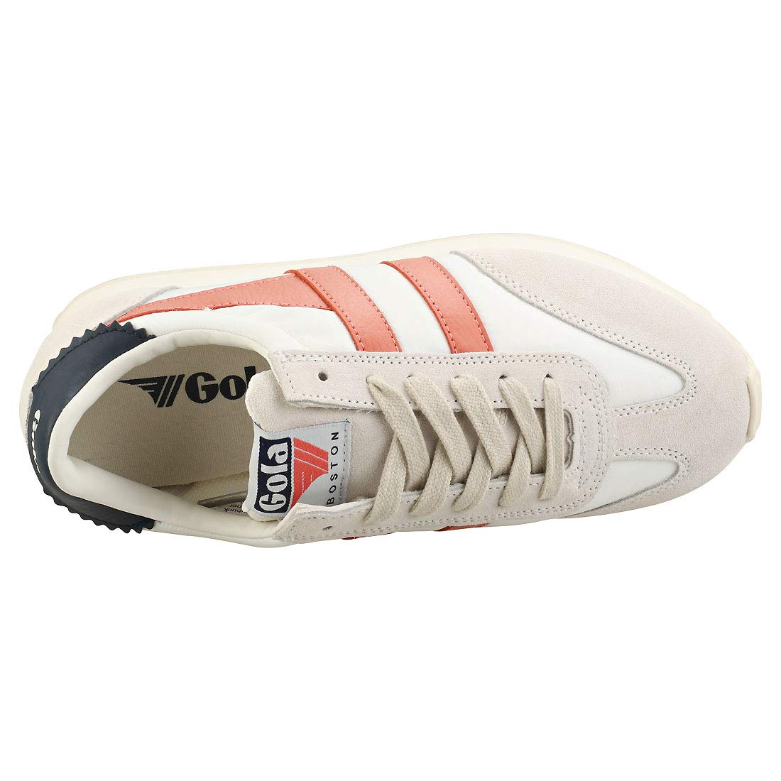 Gola Boston 78 Off-White/Hot Coral/Navy 5 B (M)