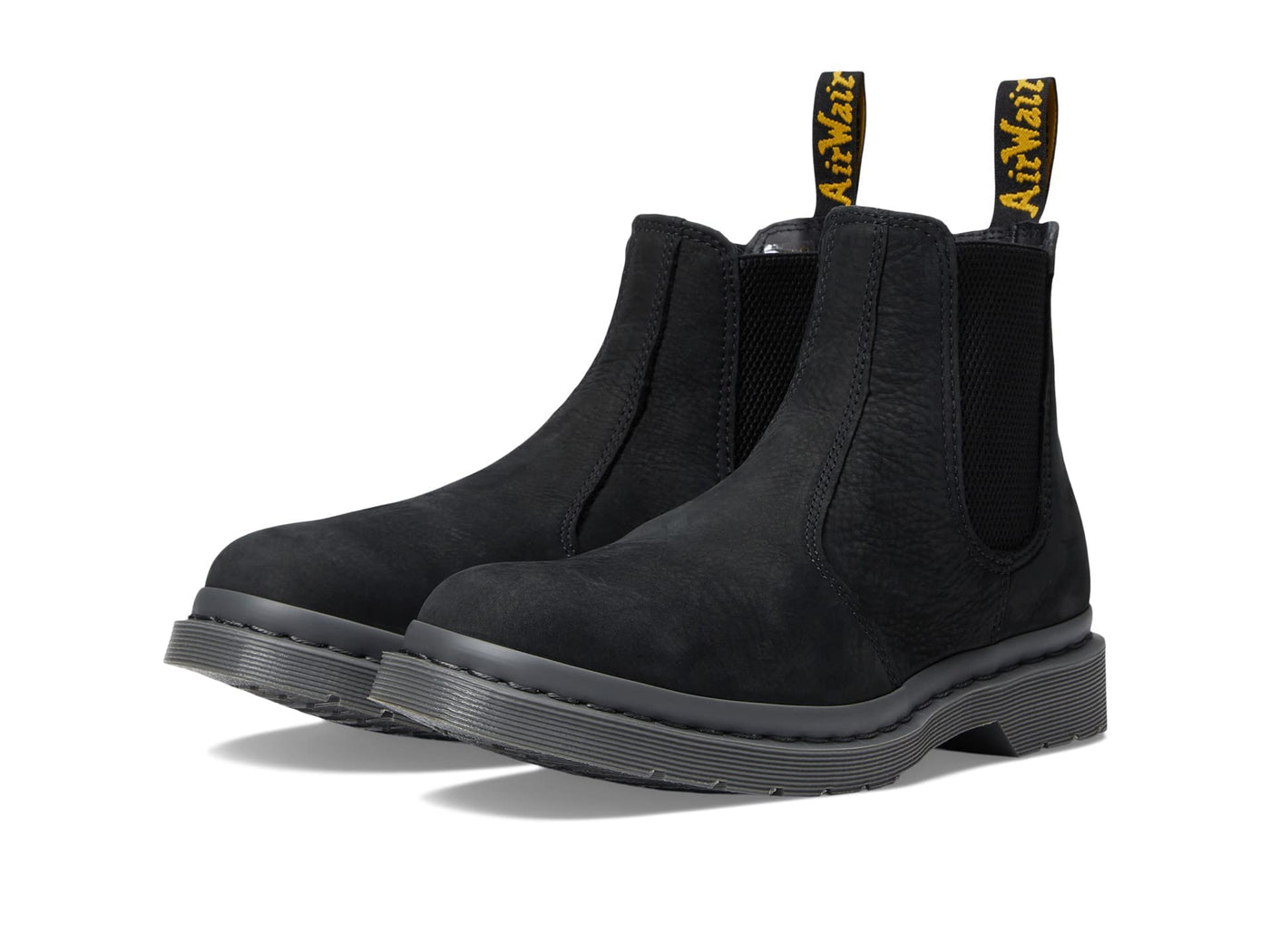 Dr. Martens Unisex Amphibians, Black Milled Nubuck Wp, 7 US Men