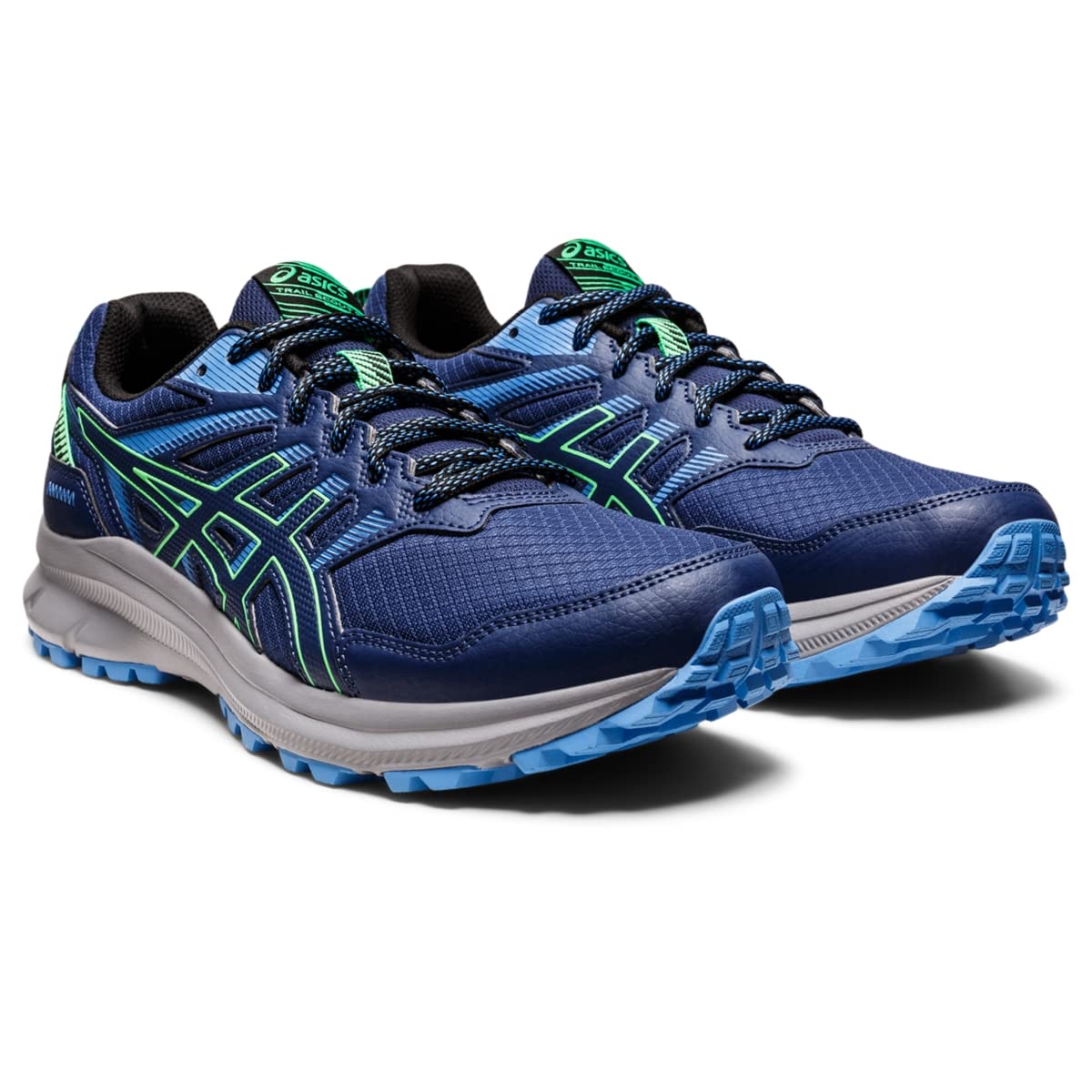 ASICS Men's Trail Scout 2 Running Shoes, 9.5, DEEP Ocean/New Leaf