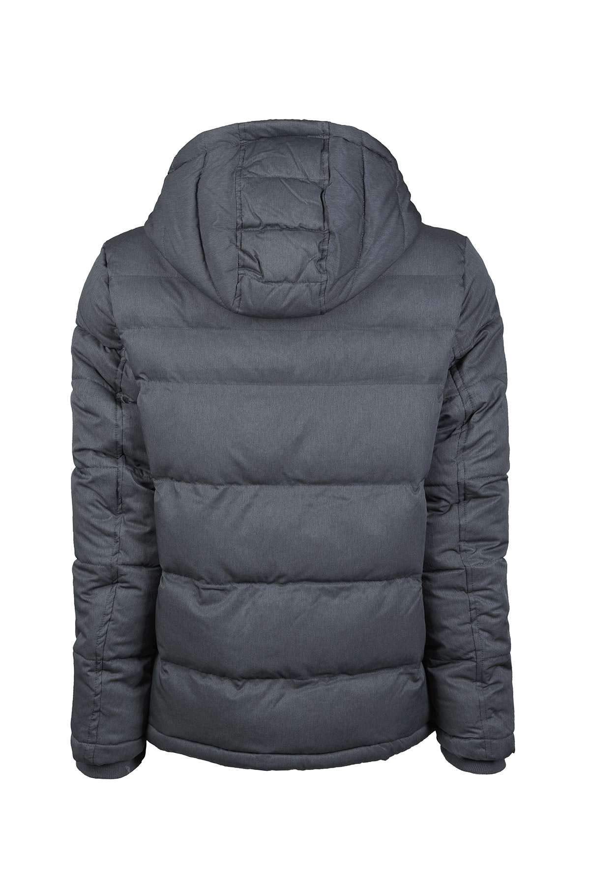 Tommy Hilfiger Men's Down Alternative Hooded Puffer Jacket (Standard and Big & Tall) 3X-Large Tall Heather Navy