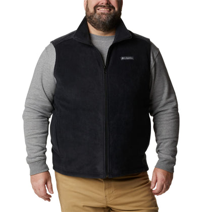 Columbia Mens Steens Mountain Fleece Vest, Black, X-Large