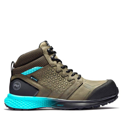 Timberland PRO Women's Reaxion Athletic Hiker Work Shoe Industrial Boot 8.5 Brown/Blue