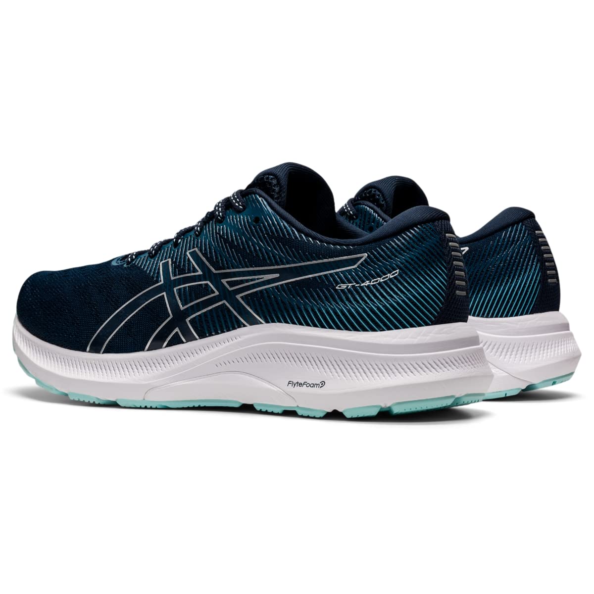 ASICS Women's GT-4000 3 Running Shoes, 7.5, French Blue/Pure Silver