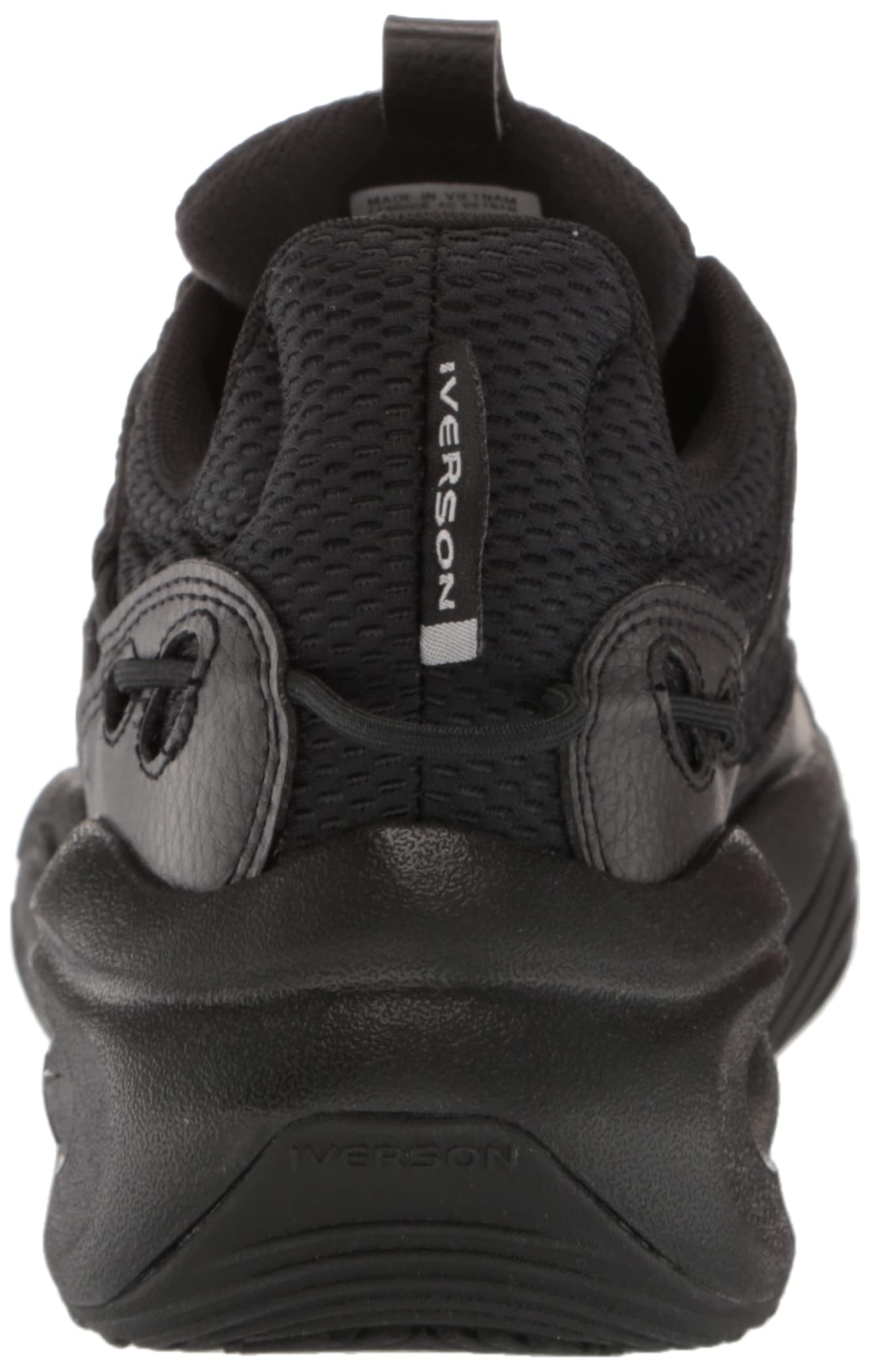Reebok Unisex-Adult Solution Mid Basketball Shoe 12 Women/10.5 Men Black/Silver Metallic