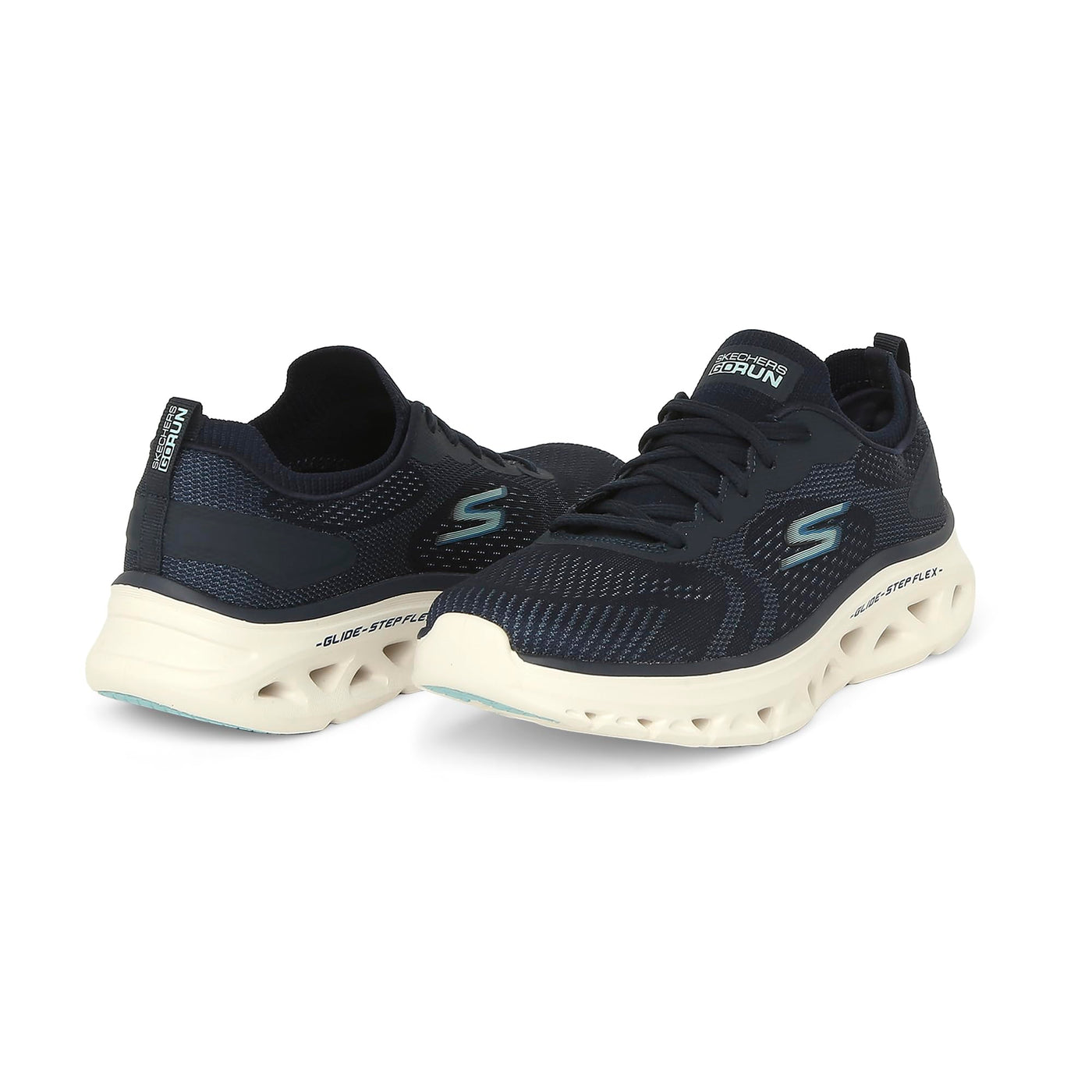 Skechers Womens GO Run Glide Step Flex Shoes 10 Navy