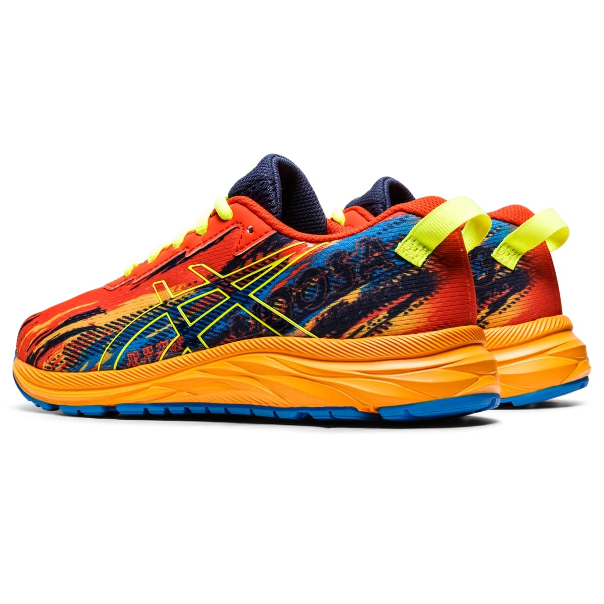 ASICS Kid's Gel-Noosa TRI 13 Grade School Running Shoes 2 Big Kid Cherry Tomato/Safety Yellow