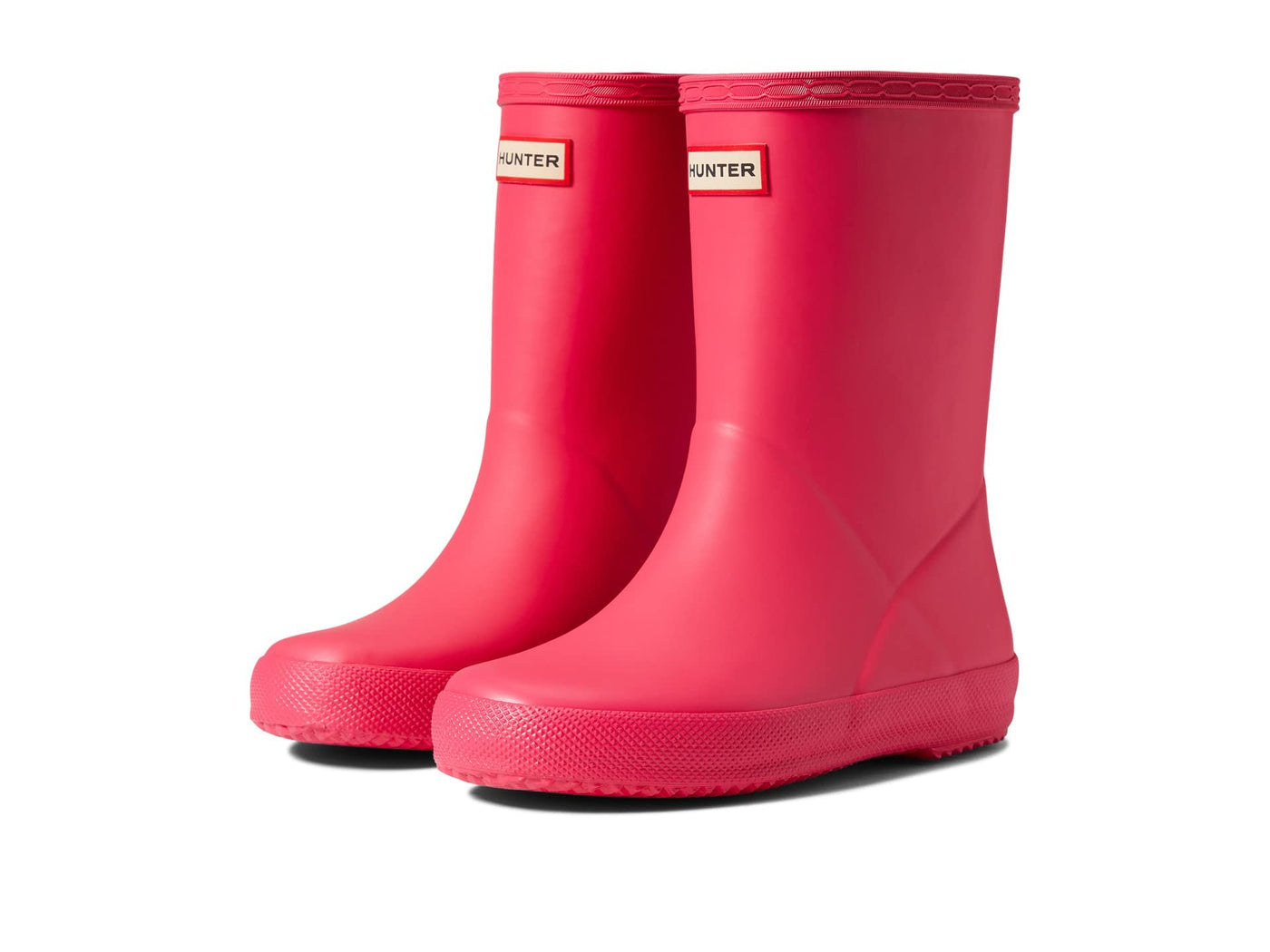 Hunter Little Kids Original First Classic Rain Boot, Bright Pink, 10