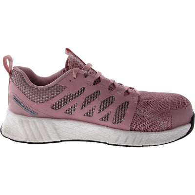 Reebok Women's Fusion Flexweave Safety Toe Athletic Work Shoe Industrial & Construction 9 Pink