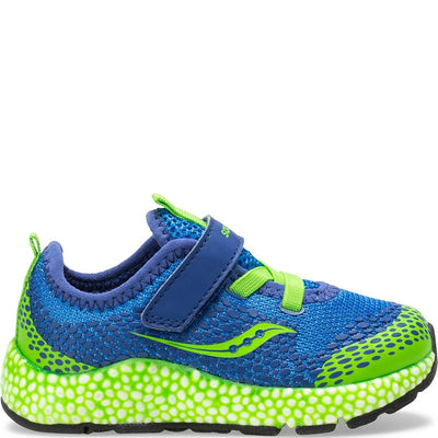 Saucony Boy's Astrofoam Jr Sneaker, Blue/Green, 8.5 W US Little Kid