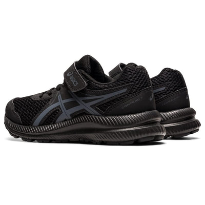 ASICS Kid's Contend 7 Pre-School Running Shoes, 2.5, Black/Carrier Grey