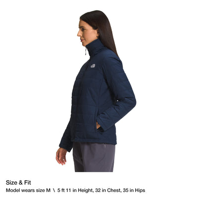 THE NORTH FACE Mossbud Insulated Reversible Womens Jacket Summit Navy Sz M