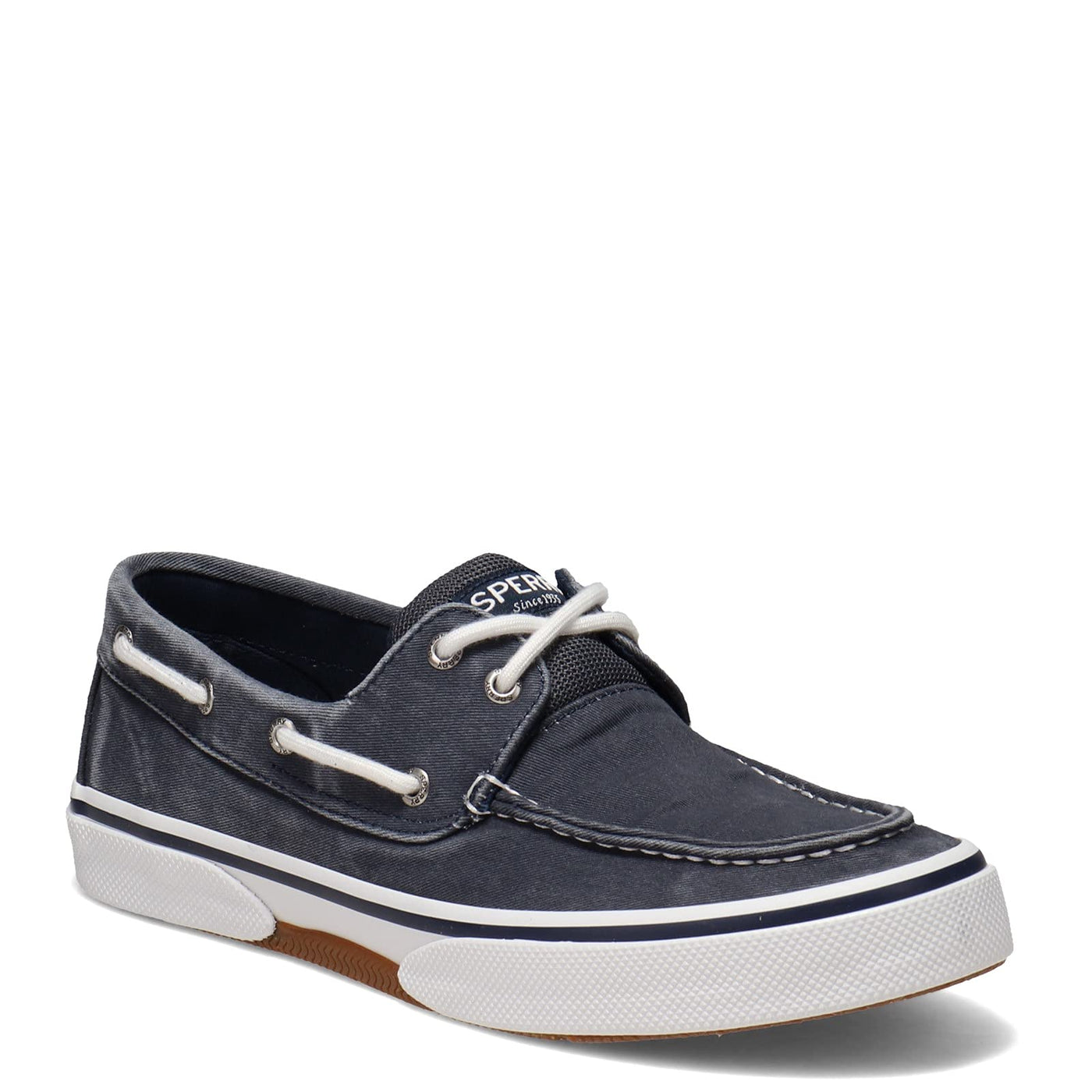 Sperry Men's Halyard Sneaker 11 Wide Navy Twill