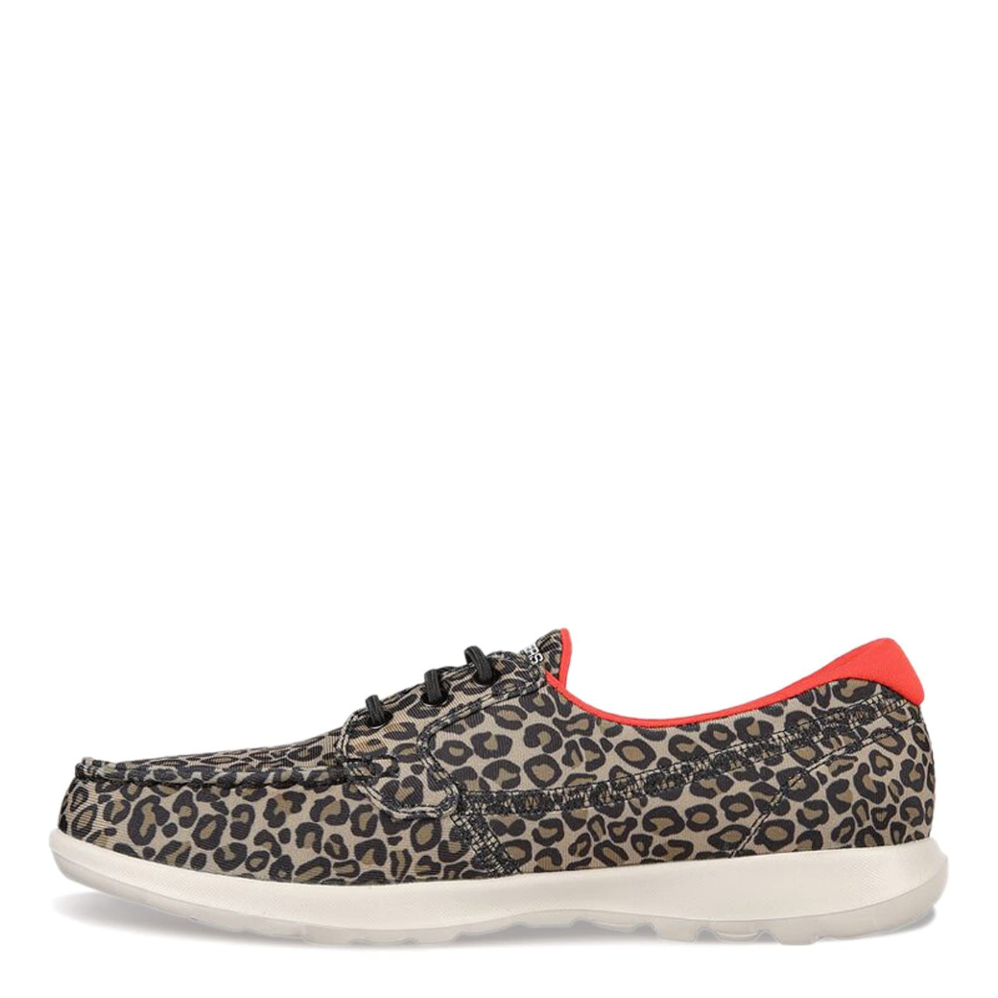 Skechers Go Walk Lite Leopard Print Boat Shoe Leopard 9 M