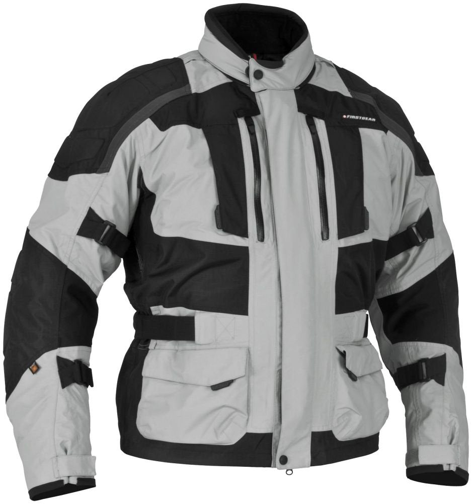 Firstgear Men's Kathmandu Motorcycle Jacket (Grey/Black, Medium)