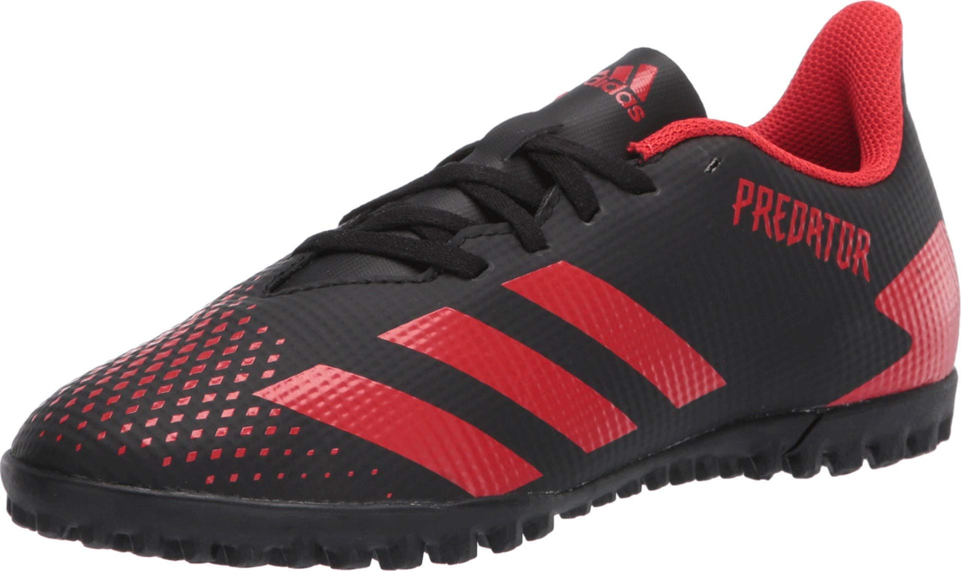 adidas Predator 20.4 Turf Soccer Shoe (unisex-adult) core Black/active red/core Black 10.5