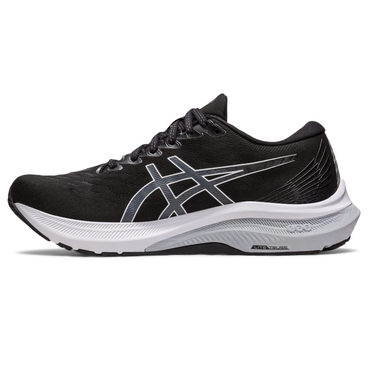 ASICS Women's GT-2000 11 Running Shoes, 11.5, Black/White