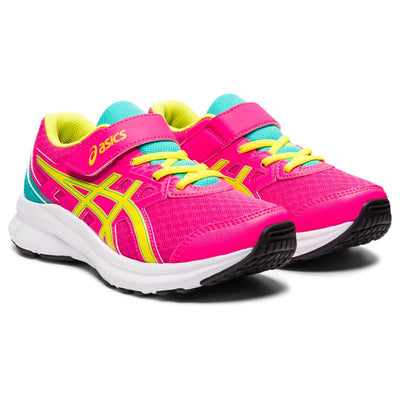 ASICS Kid's JOLT 3 Pre-School Running Shoe, 3, Pink GLO/Sour Yuzu