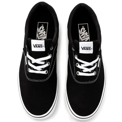 Vans Men's Doheny Decon Suede Sneaker 8.5 Canvas Black White