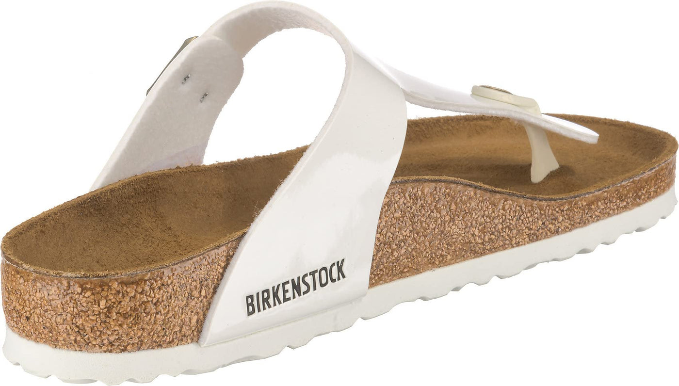 Birkenstock Unisex Gizeh Birko-Flor White Sandals 6 W / 4 M US