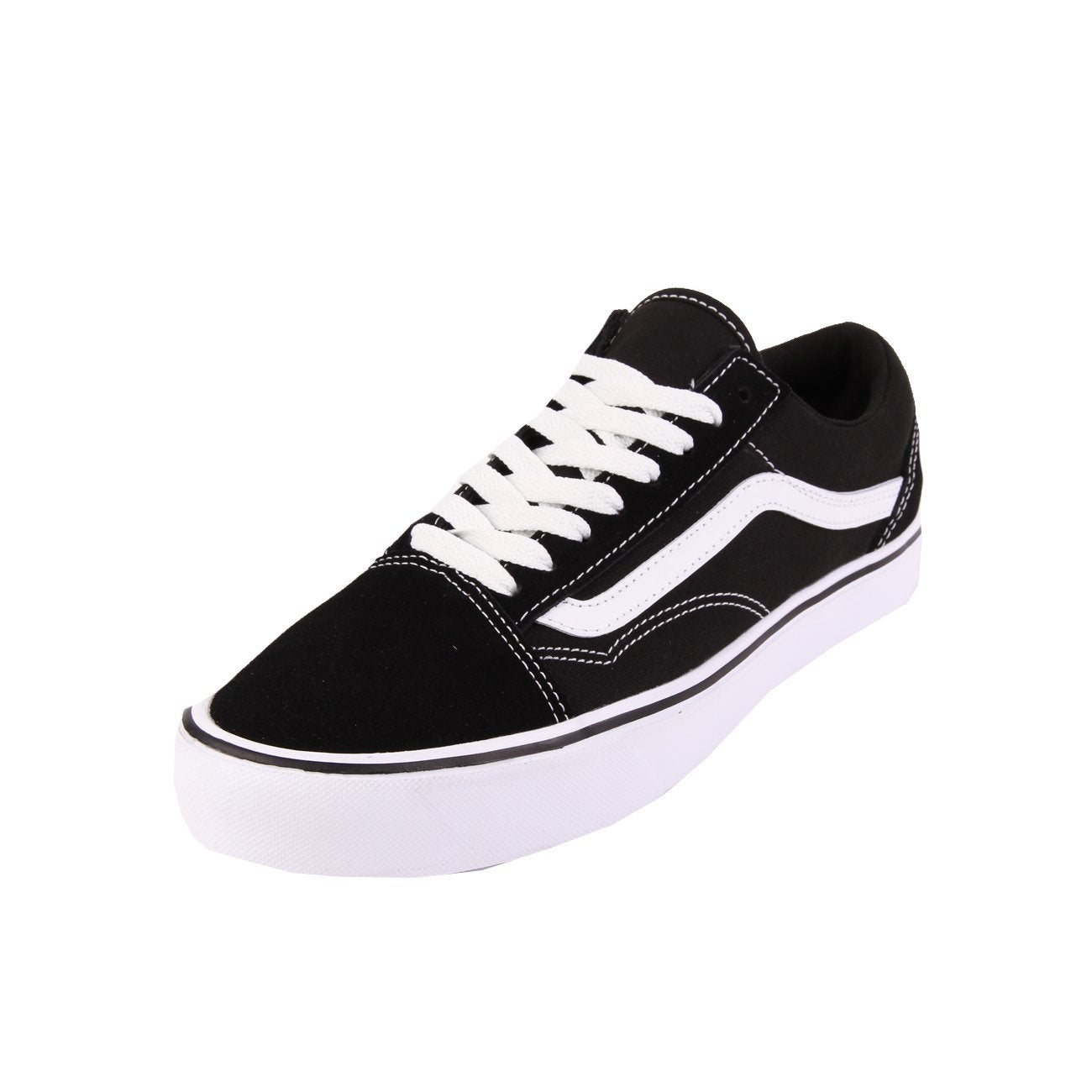 Vans Men's Low-Top, Black ((Suede/Canvas) Black/White Iju), 3.5