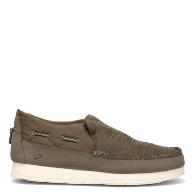 Sperry Men's MOC-SIDER , OLIVE NYLON, 8.5 M