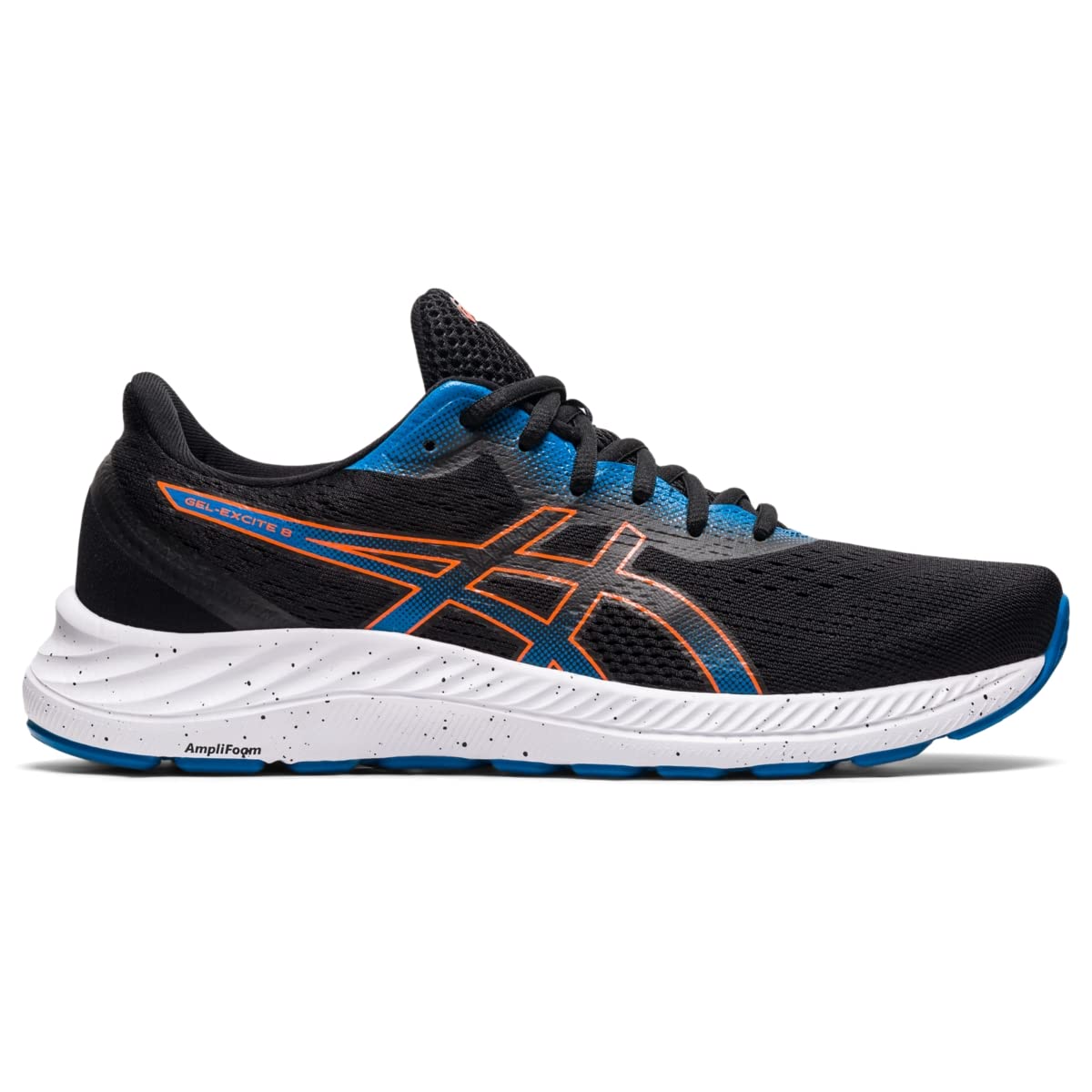 ASICS Men's Gel-Excite 8 Running Shoes, 9.5, Black/Marigold Orange