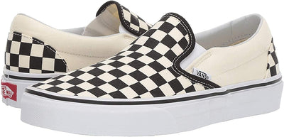 Vans Classic Slip On Black Off White Checkerboard VN-0EYEBWW Mens US 4