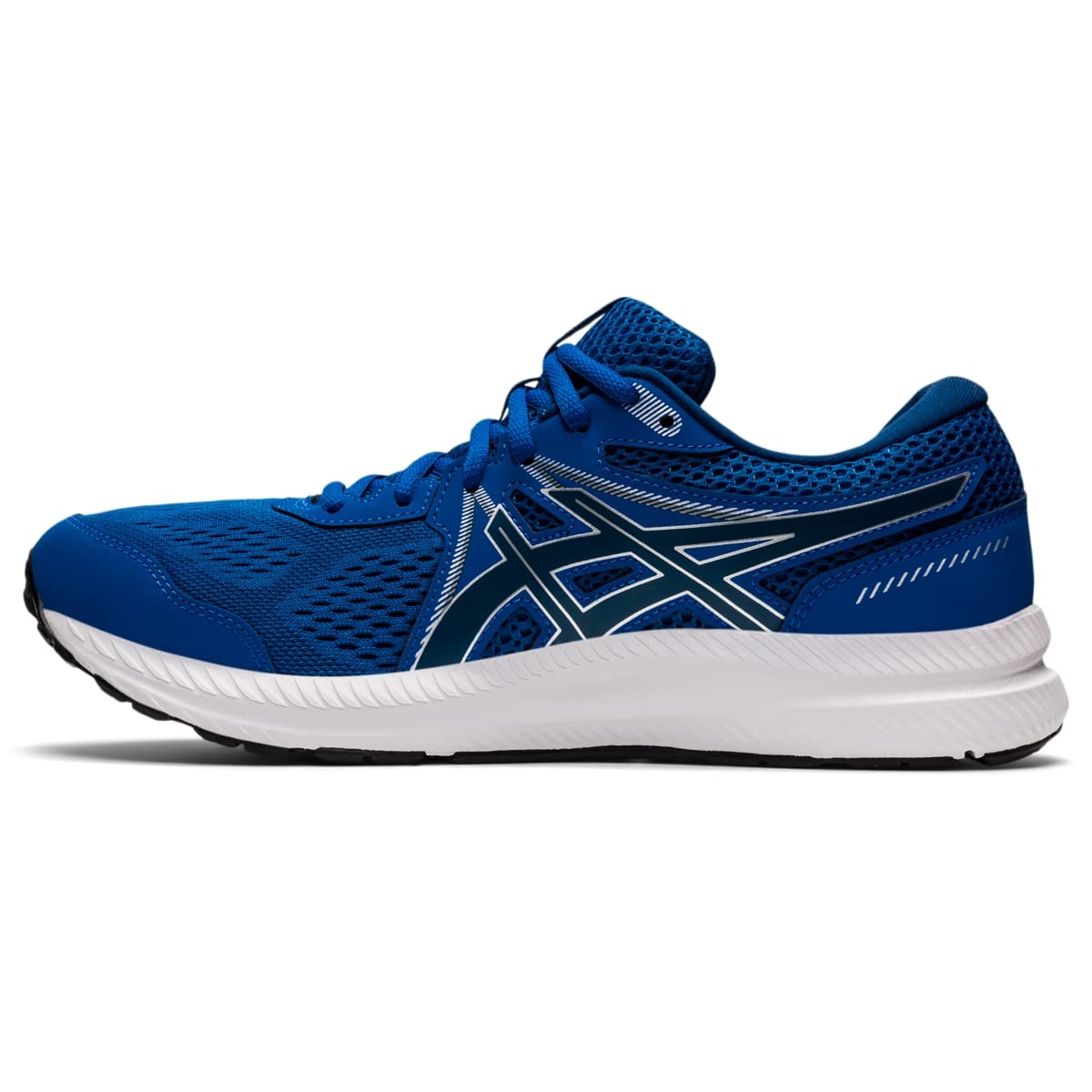 ASICS Men's, Gel-Contend 7 Running Shoe - Extra Wide Width 9 X-Wide Lake Drive/Mako Blue