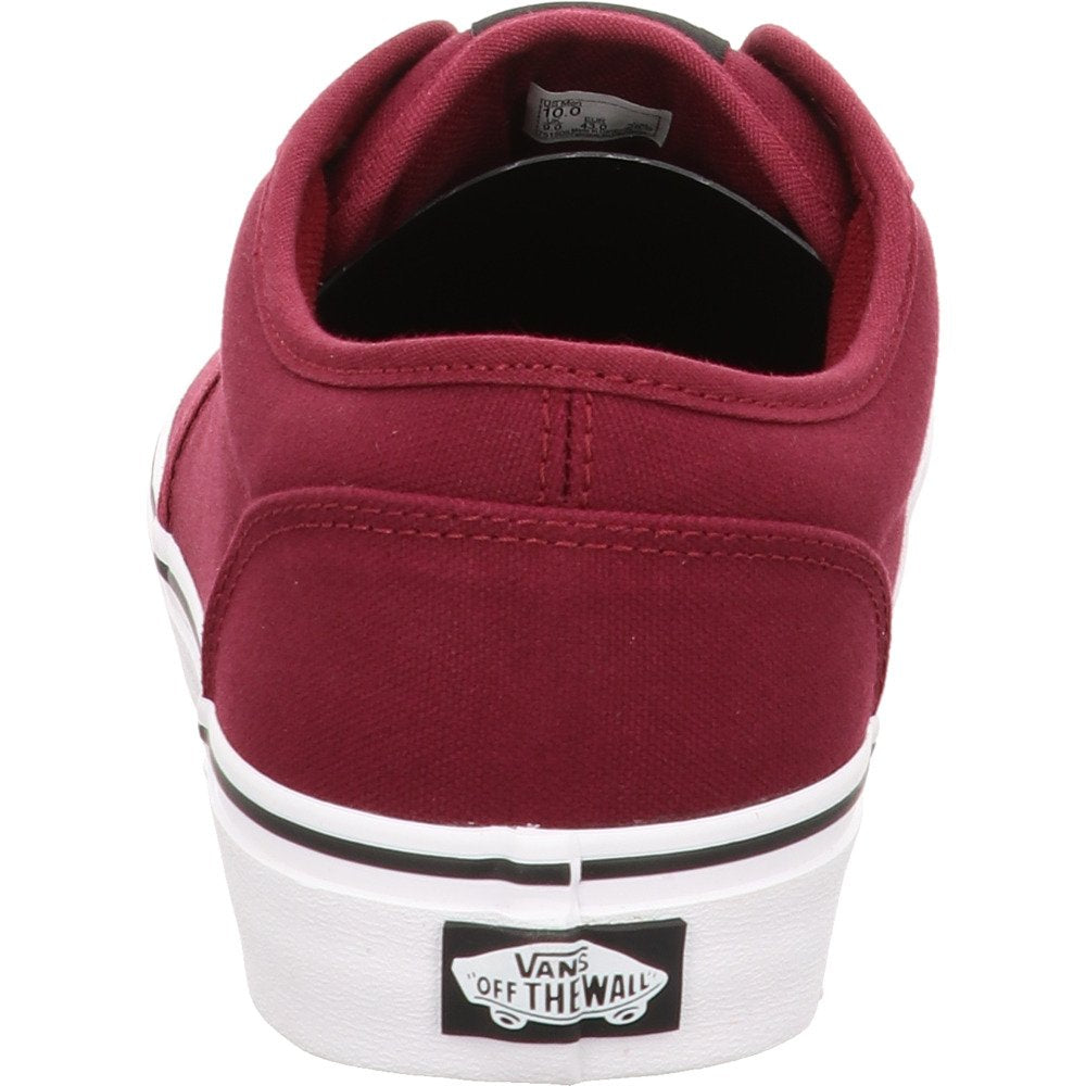 Vans Men's Atwood Canvas Trainers Sneaker 7.5 Oxblood White