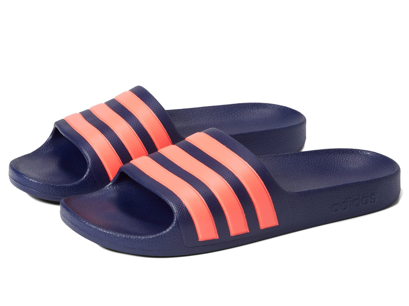 adidas Girl's Adilette Aqua Slides (Toddler/Little Kid/Big Kid) Dark Blue/Turbo/Dark Blue 6 Big Kid M