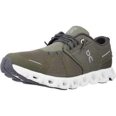 On Men's Cloud 5 Sneakers, Olive/White, 7 Medium US