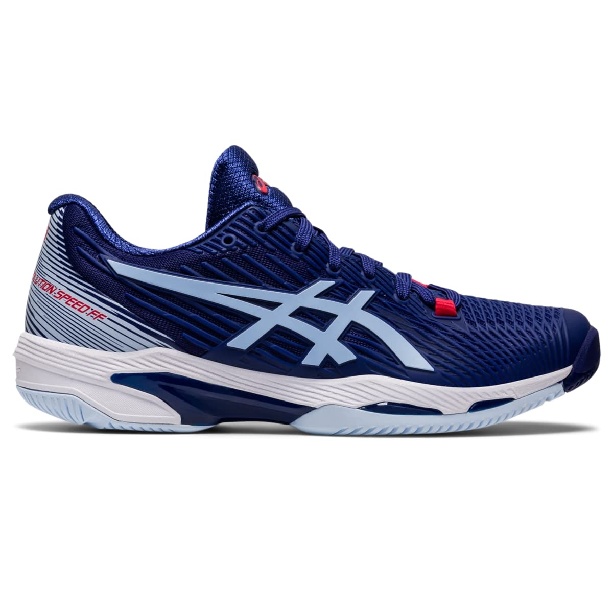 ASICS Solution Speed FF 2 Tennis Shoes for Women - Traditional Lace-up Closure - PU Upper Dive Blue/Soft Sky 11 B - Medium