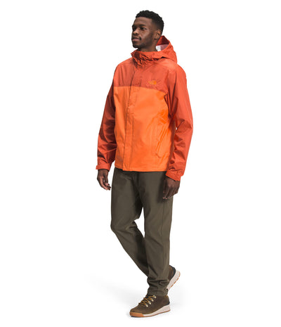 The North Face Men's Venture 2 Jacket, Red Orange/Burnt Ochre, L