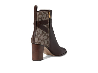 Coach Olivia Jacquard Bootie Oak/Maple 6.5 B (M)