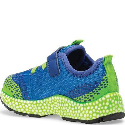 Saucony Boy's Astrofoam Jr Sneaker, Blue/Green, 8.5 W US Little Kid