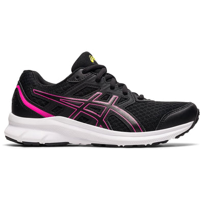 ASICS Kid's JOLT 3 Grade School Running Shoe, 3, Black/HOT Pink