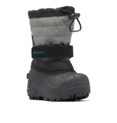 Columbia girls Powderbug Plus Ii Snow Boot, Black/Hyper Blue, 10 Little Kid US