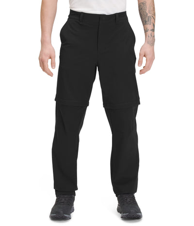 THE NORTH FACE Paramount Convertible Pants for Men - Flash Dry Fabric with Belt Loops, Relaxed Fit, and Pull-On Style TNF Black 32 S