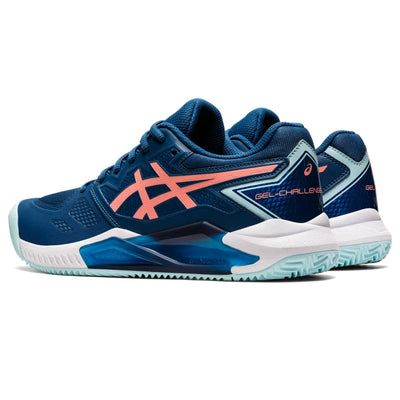 ASICS Women's GEL-CHALLENGER 13 CLAY Tennis Shoes, 10.5, LIGHT INDIGO/GUAVA