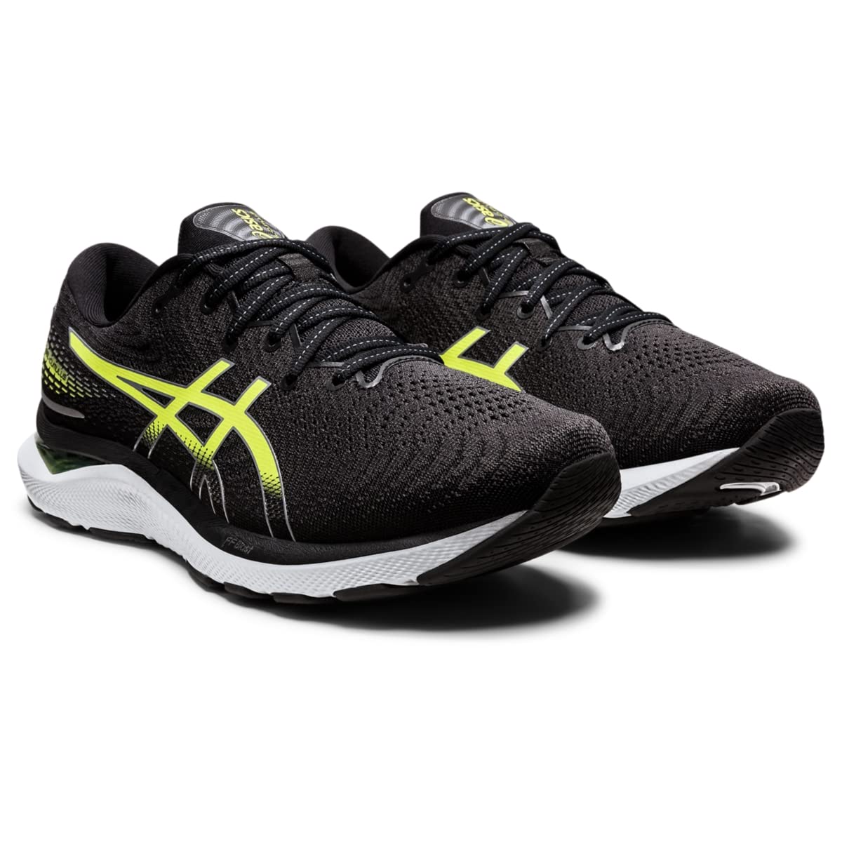 ASICS Men's Gel-Cumulus 24 Running Shoes 12.5 Black/Hazard Green