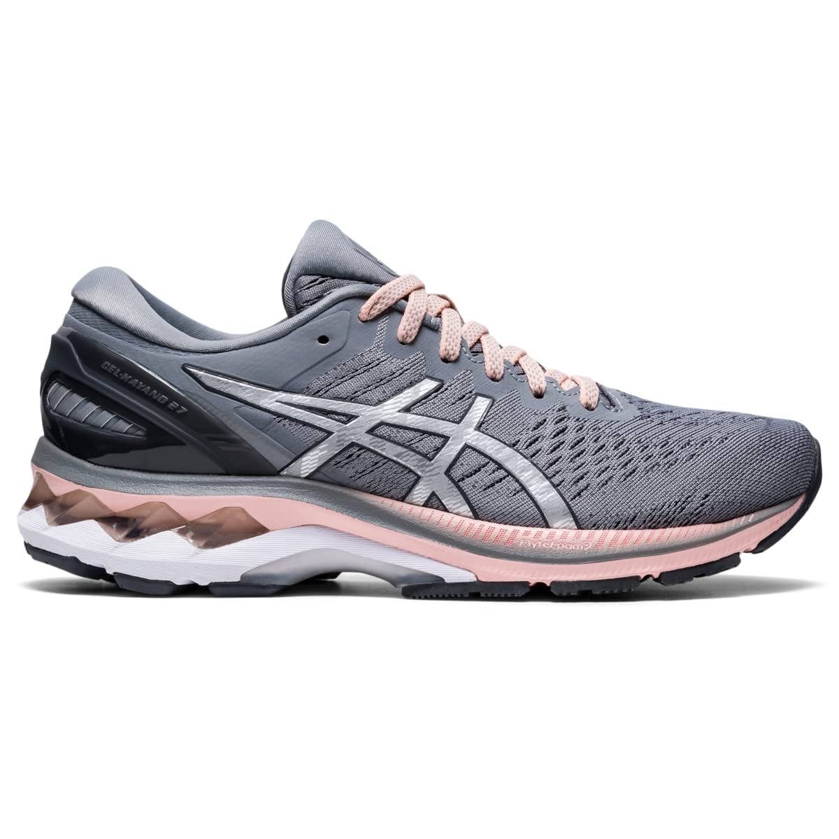 ASICS Women's Gel-Kayano 27 Running Shoes, 5.5, Sheet Rock/Pure Silver