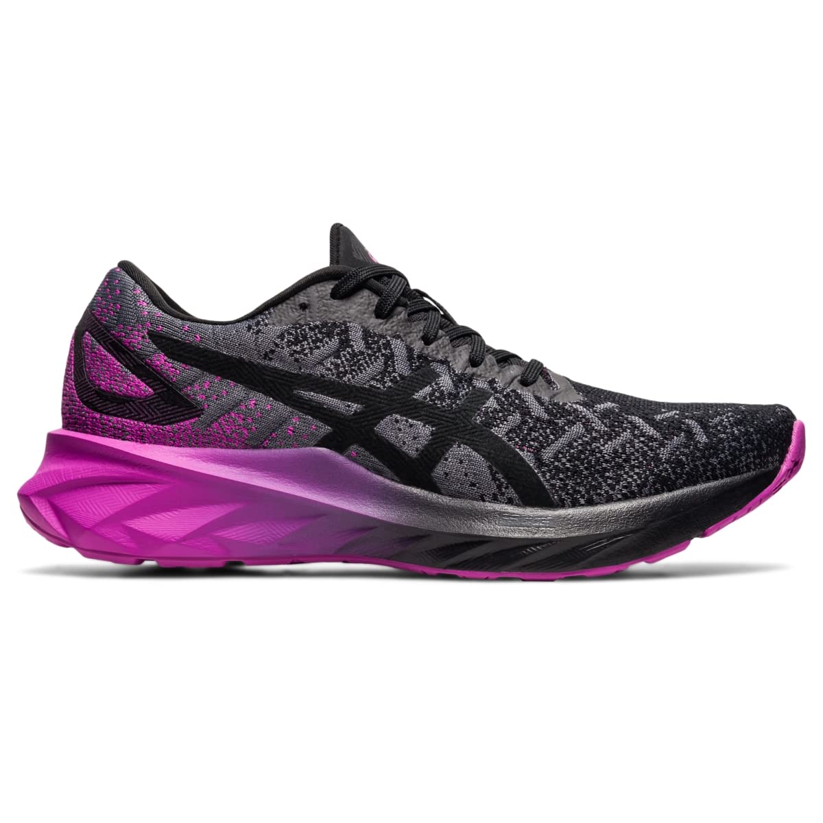 ASICS Women's Dynablast Running Shoes, 11, Black/Digital Grape