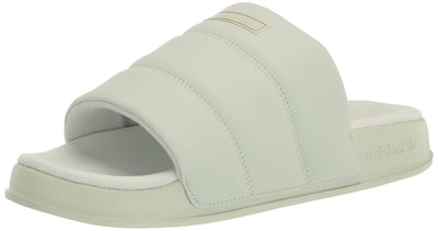 adidas Originals Women's Adilette Essential Slide Sandal 7 Linen Green/Linen Green/Linen Green