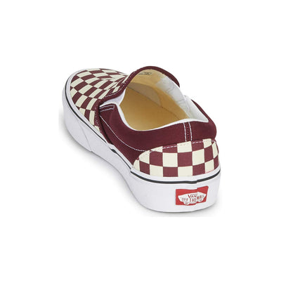 Vans Men's Classic Slip On, (Checkerboard) Port Royale/True White, Size 6