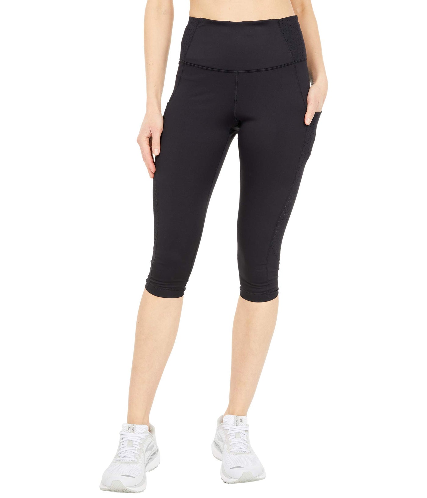 Brooks Method 1/2 Crop Tights Black MD (US 8-10)