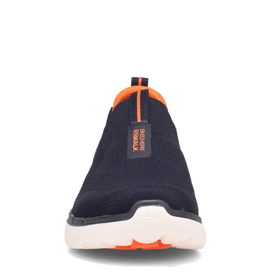 Skechers Men's Gowalk 6 - Stretch Fit Slip-on Athletic Performance Walking Shoe 14 X-Wide Navy/Orange