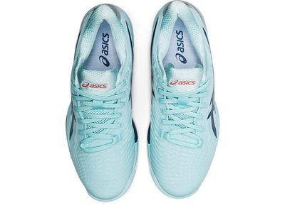 ASICS Solution Speed FF 2 Clay Tennis Shoes for Women - PU-Applied Upper - Supreme Bounce Clear Blue/Light Indigo 9.5 B - Medium