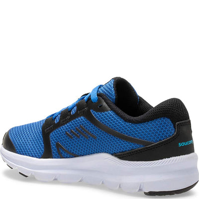 Saucony Kids Boy's Inferno Lite (Little Kid/Big Kid) Black/Blue 11.5 Little Kid